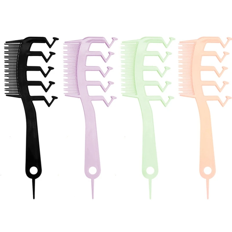 Z-shaped Hair Seam Comb Bangs Combs Styling Hair Root Top Hairdressing New Dropship flower u shape hair styling comb dots fixed combs curve needle bangs lattice headwear invisible extra hair holder children lady