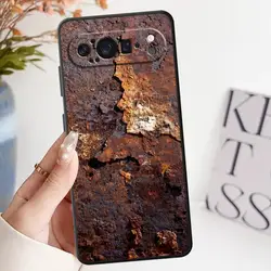 Vintage Iron Rust Pattern Soft Cover Phone Case for Google Pixel 8 Pro (Mix01)
