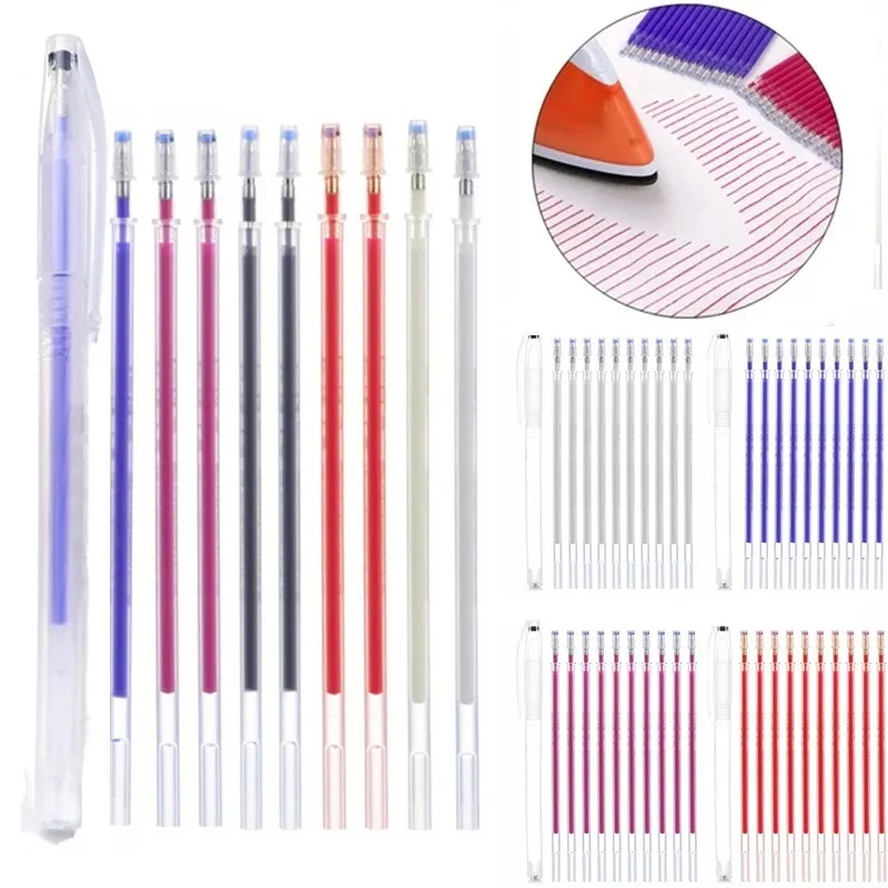 Sewing stroke pen High temperature vanishing pen Sewing tool DIY mark vanishing Fabric leather ironing disappearing pen refill