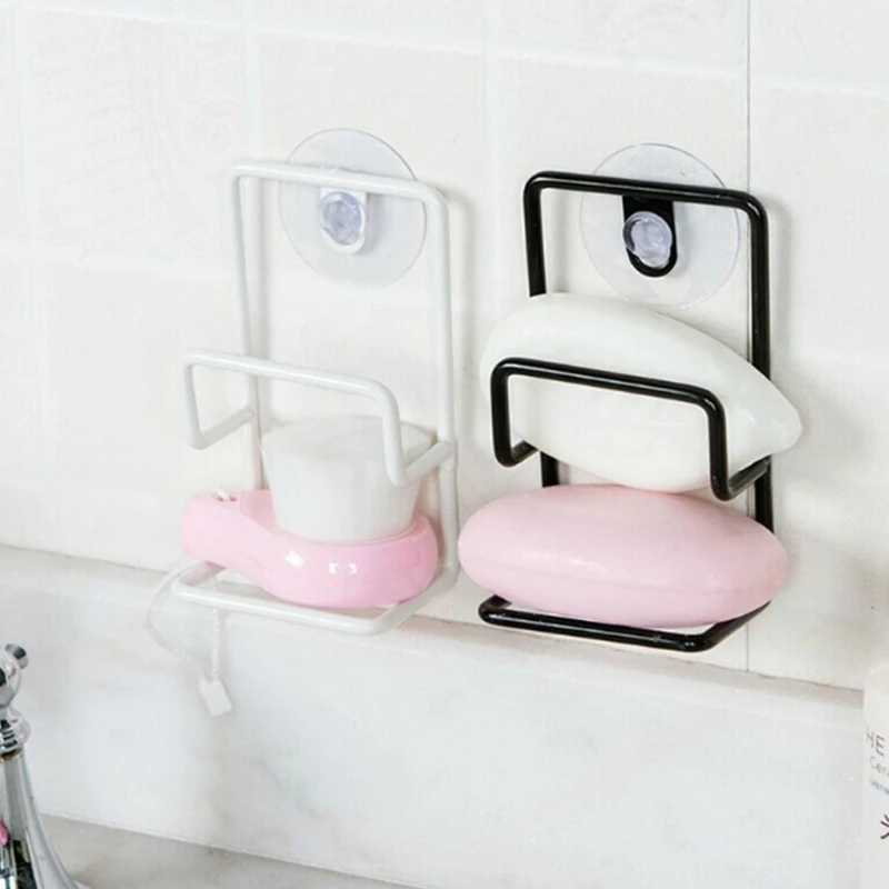 Sink Countertop Rack Wall Mounted Drain Rack Sponge Dishcloth Holder Sink Kitchen Accessories Punch-free
