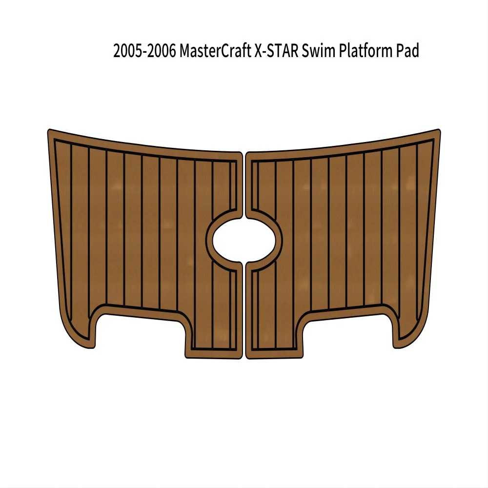 Quality 2005-2006 MasterCraft X-STAR Swim Platform Pad Boat EVA Foam Teak Deck Floor Mat