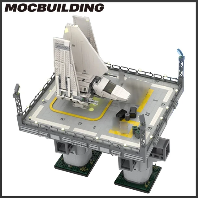 Moc Starship  Build Blocks Transporter Space War Movie Fighter Shuttle TIE ship  DIY Brick Model  Kid Toys Birthday Gift Playset 2
