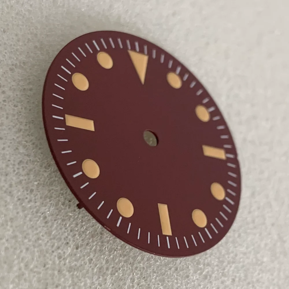 Watch Dial Orange Scale Accessories Watch Dial Accessories Watch Face Accessories for NH35/8215/2836 Movement