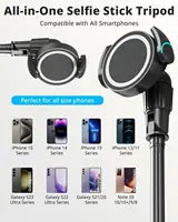 72'' Magnetic Tripod with Remote for iPhone & Android, Extendable Phone Stand Compatible with MagSafe, iPhone 15-11 Series - Image 6