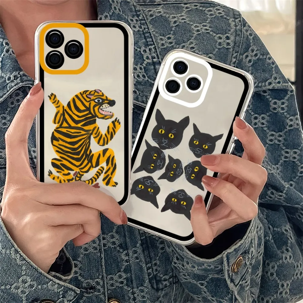 Custodia Per Telefono David Shrigley Visual Arts Per Samsung S 23 22 21 20 Ultra Plus Lite Trasparente Shell