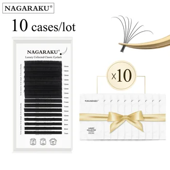 NAGARAKU 10 cases 3rd Classic Eyelash Extension 16rows High Dense Luxury Collected Individual New Lashes 1
