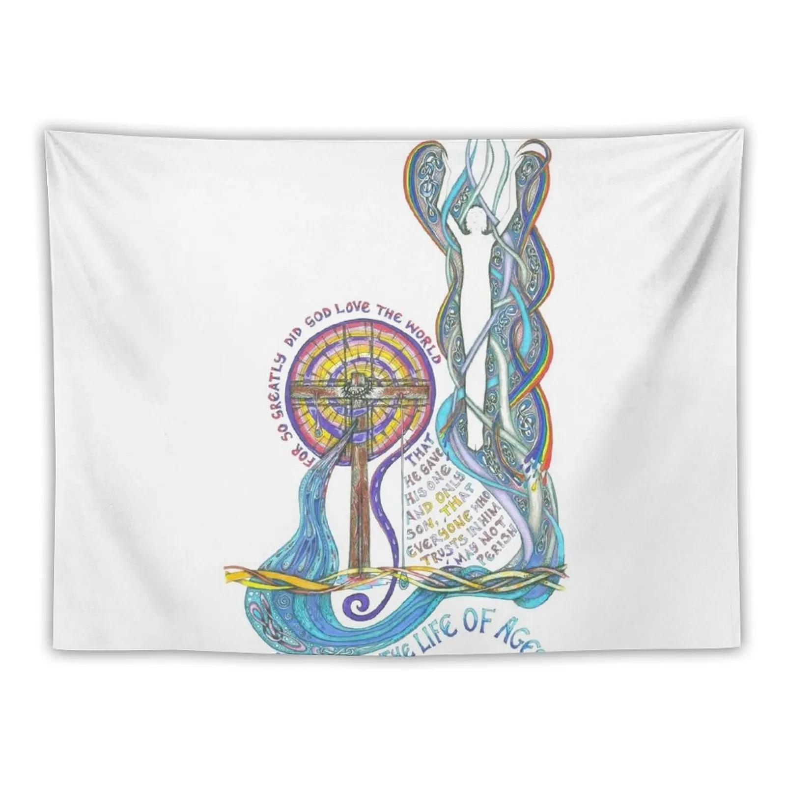 

So Greatly Did God Love Tapestry Aesthetic Decoration Bedrooms Decor Decoration Room Home Decor Accessories Tapestry