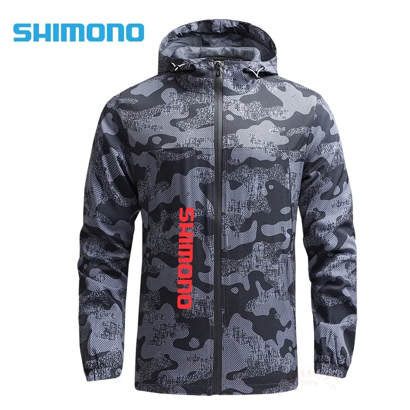 

2024 New Quick Dry Waterproof Breathable Jacket Fishing Clothing Breathable Thin Hooded Fishing Jacket Sunscreen Fishing Clothes