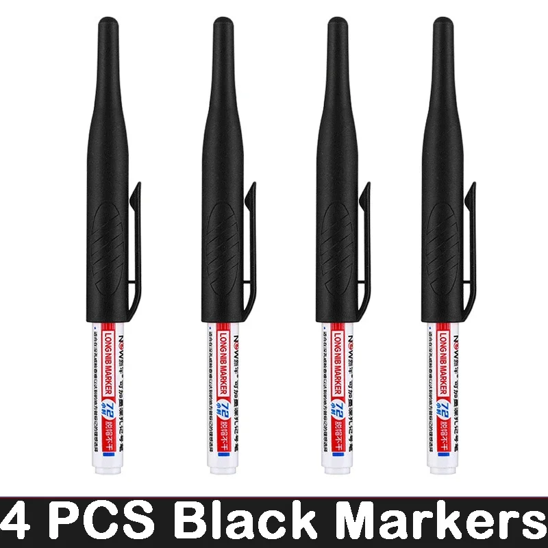 Deep Hole Long Nib Markers for Waterproof Art and Woodworking