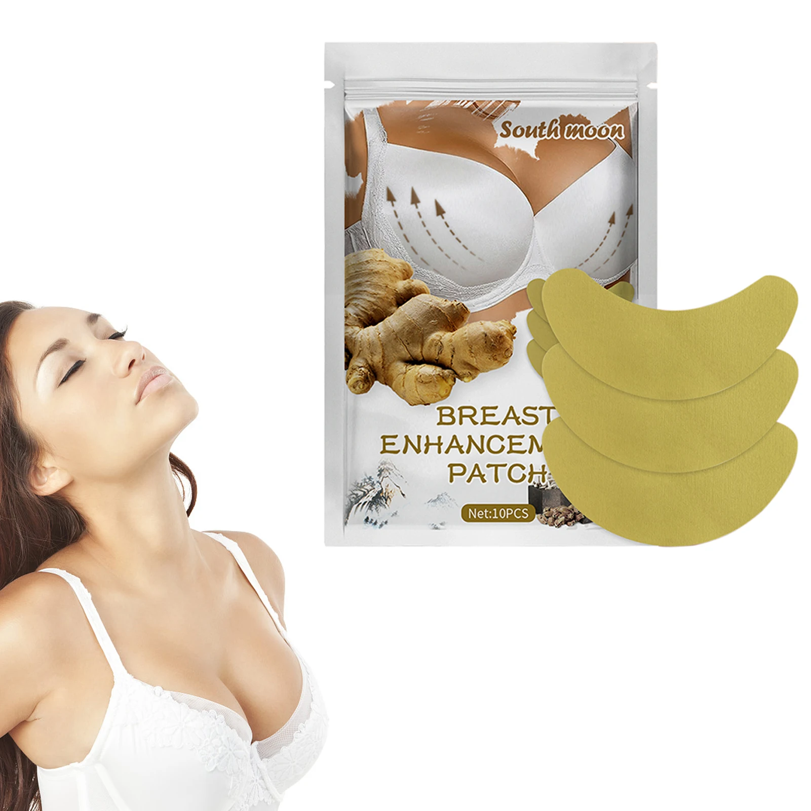 Ginger Breast Patch Breast Firming Patch 10pcs Breast Enhancement Patch