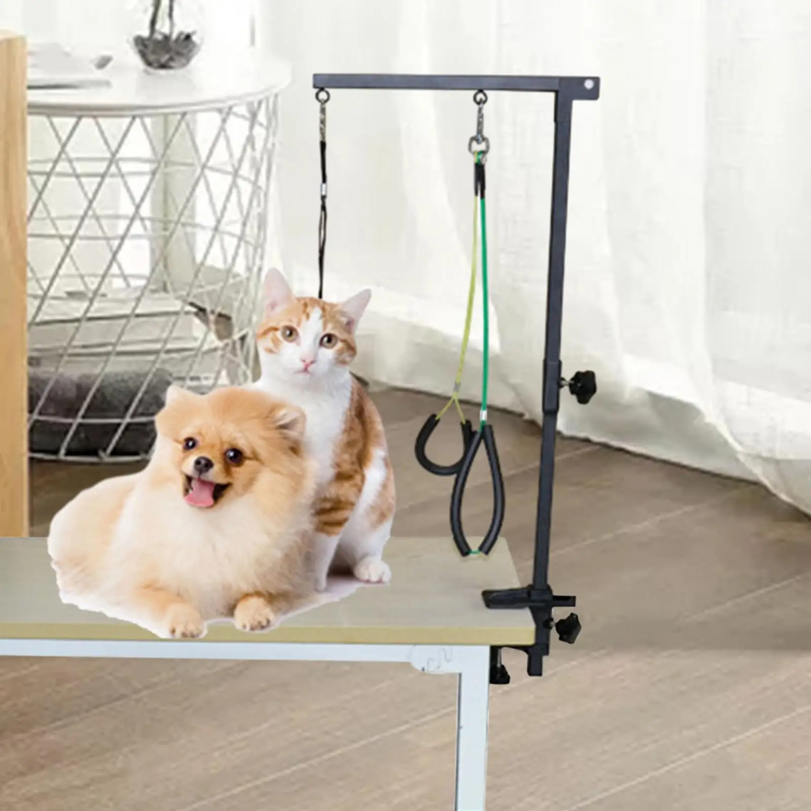 Grooming Arm Pet Folding Grooming Table Stand for Small Medium Dogs Cutting