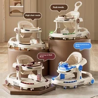 Trotteur pour bébé 4 en 1, hauteur réglable, jouet anti-renversement, centre d'activité pliable pour nourrissons de 6 à 18 mois 2