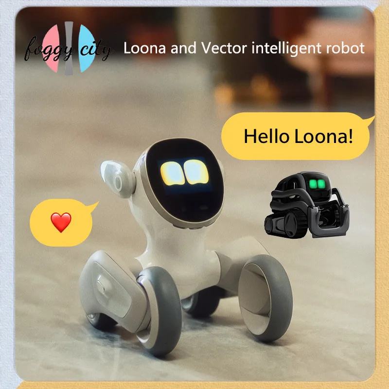 Vectorartificial Intelligence Loona Intelligent Pet Robot Dog Dialogo Ai Interactive Companion Programmazione Elettronica Del Giocattolo Del Robot