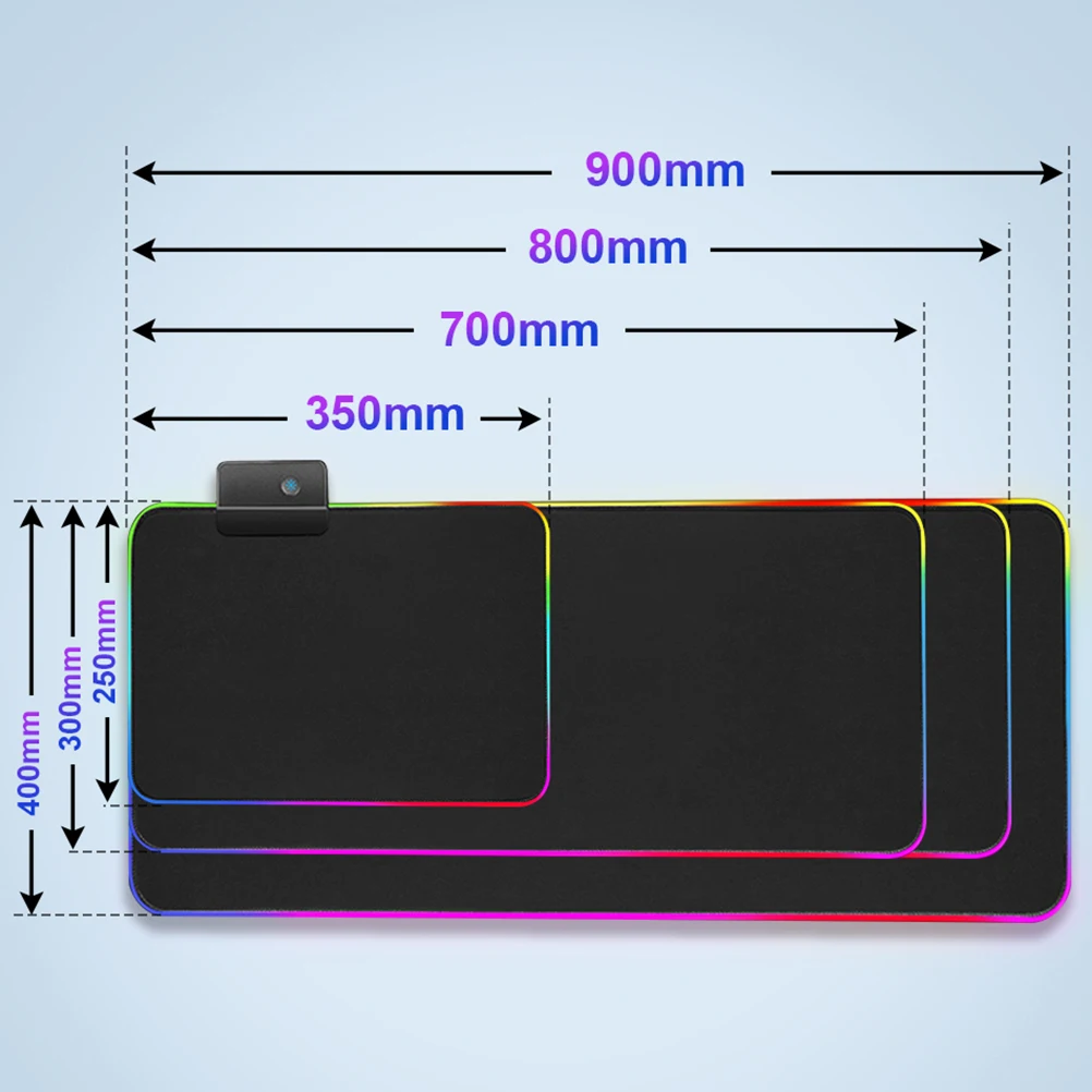 Rgb Anime Mouse Pad para Gamer Almofadas de Teclado de Borracha Led Tapete de Rato Grande Zero Dois xl Querido na Franxx 02 50x100cm - Imagem 4