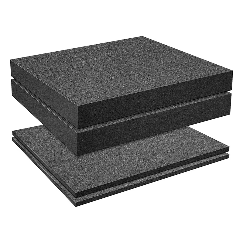 

4 PCS Pick Apart Foam Insert Pluck Pre Square Sheet Foam With Bottom Use For Board Game Box Cases Storage Drawer