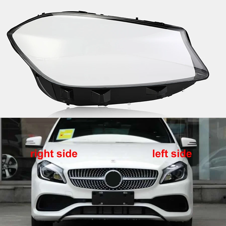 

For 2017-2018 Benz W176 A-Class A180 A200 A260 A45 AMG Headlamps Cover Lens Transparent Lampshade Headlight Shell Plexiglass