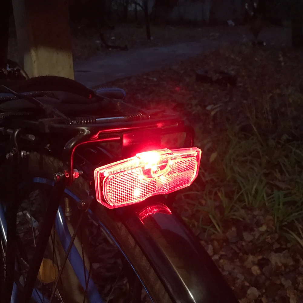 1-10Pcs Waterproof LED MTB Bike Rack Tail Light Bicycle Rear Seat Reflective Taillight Night Ridding Safety Warning Reflector