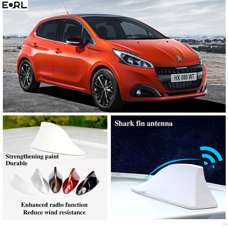 

For Peugeot 208 307 Vezel Shark Fin Antenna FM Signal Super Aerials Amplifier Waterproof Signal Amplifier FM/AM Radio Aerials