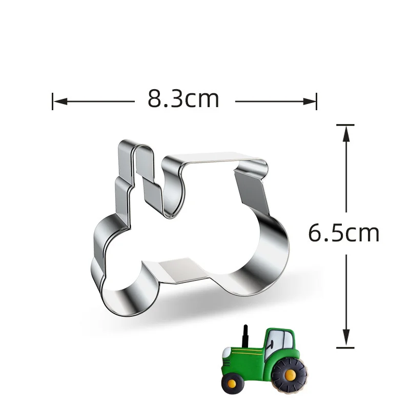 Stainless Steel Farm Animal Cookies Molds Cow Pig Dog Biscuit Cutter Mold for Kids Farm Animal Party DIY Baking Supply 1pc cookie cutter baking mold cookie mould baking decorating tools