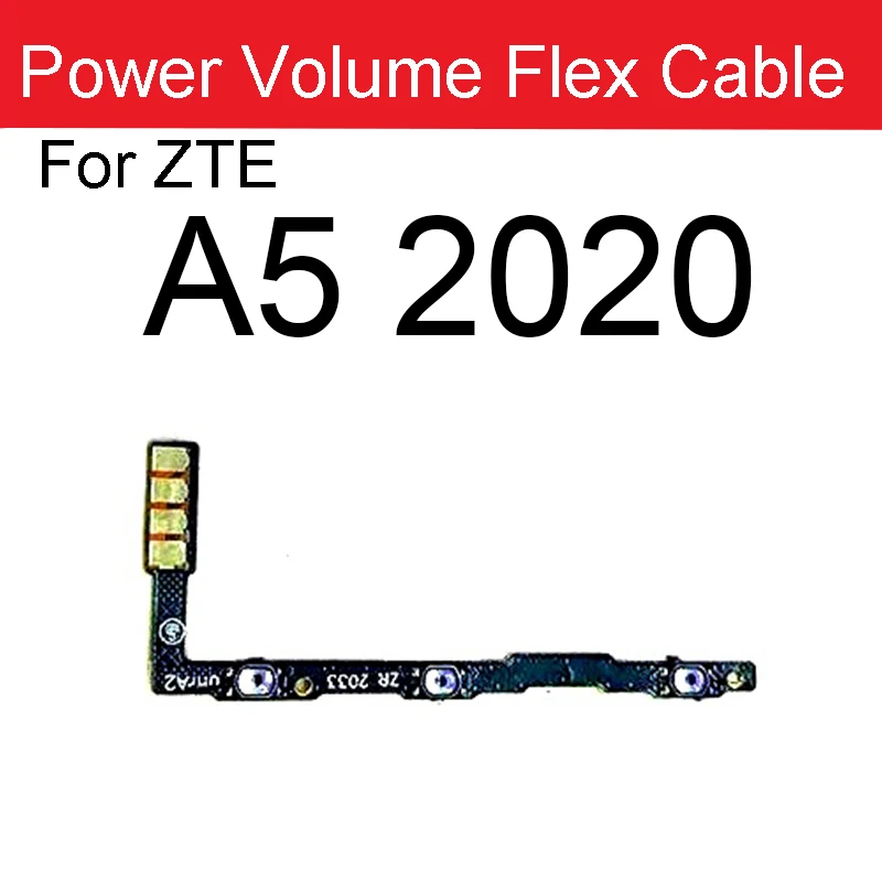 

Power Volume Flex Cable For ZTE Blade V10 Vita A3 A5 A7 A7S 2020 A71 7030 A51 2021A5 2020 A31 Power Volume Side Button Parts