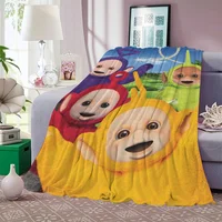 Teletubbies Knee Blanket Throw Sofa Blankets Characters Thermal Blankets for Bed Blanket 150cm X 200cm Home and Decoration Nap & 1