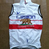 Team L39ION California White Cycling Windvest Bike Wind Vest Summer Wind Gilet Duick-Dry Cloth Ropa Ciclismo 1