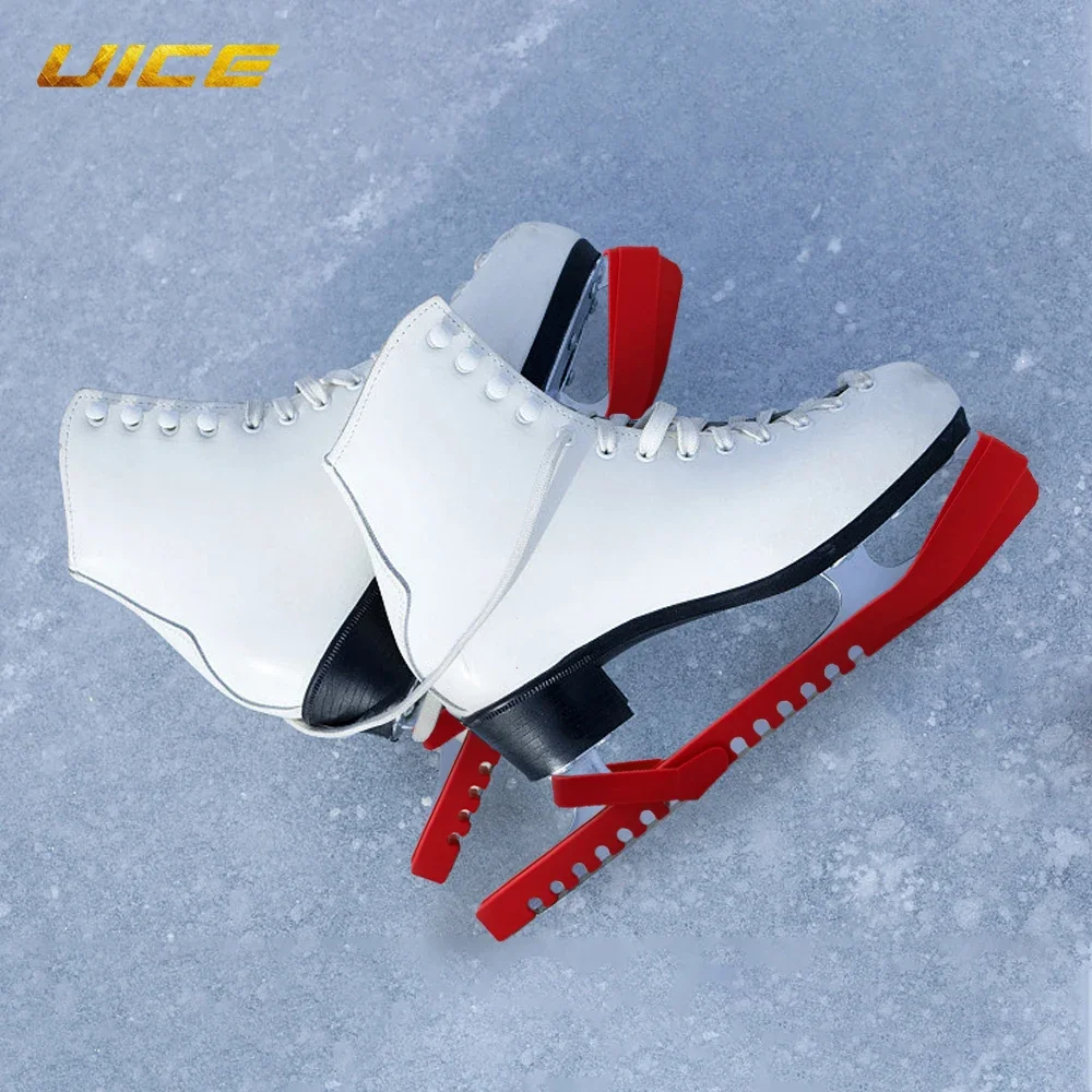 Ice Skating Figure Skate Blade Cover 1 Pair Skate Hockey Skates Adjustable Protective Prevent Puncture Scalable Blade Sleeve
