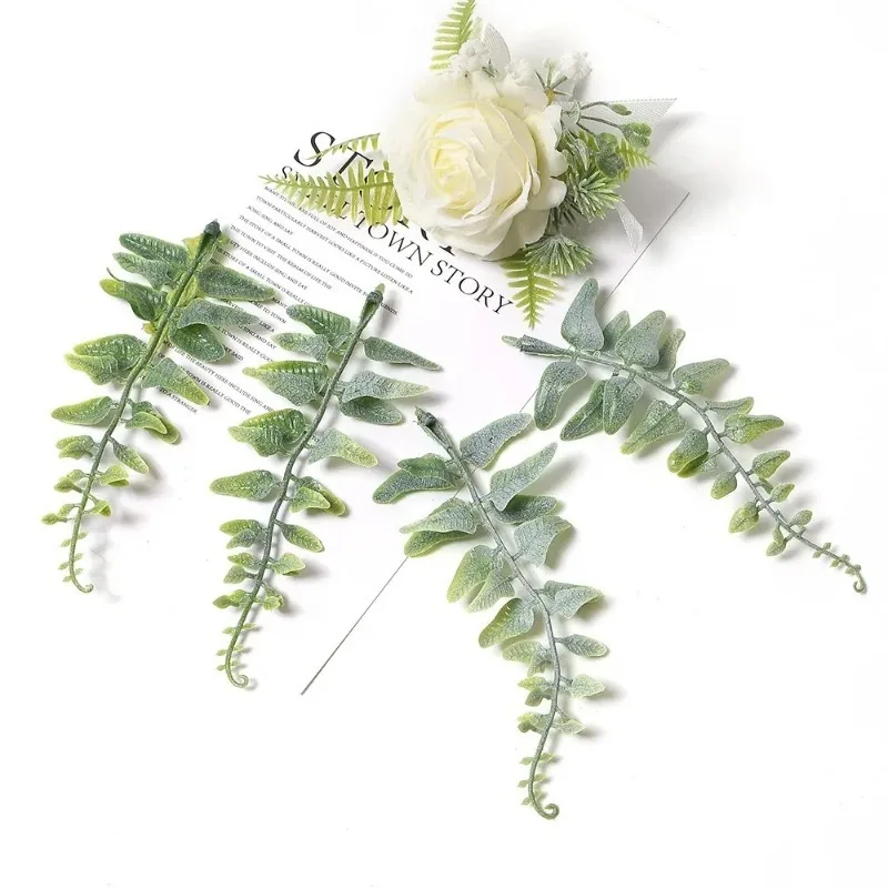 Green Artificial Leaf Garland for Home & Party Decor, DIY Crafts, and Festive Wreaths