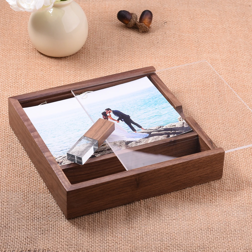 Caixa De Madeira, Memory Stick, Pen Drive,