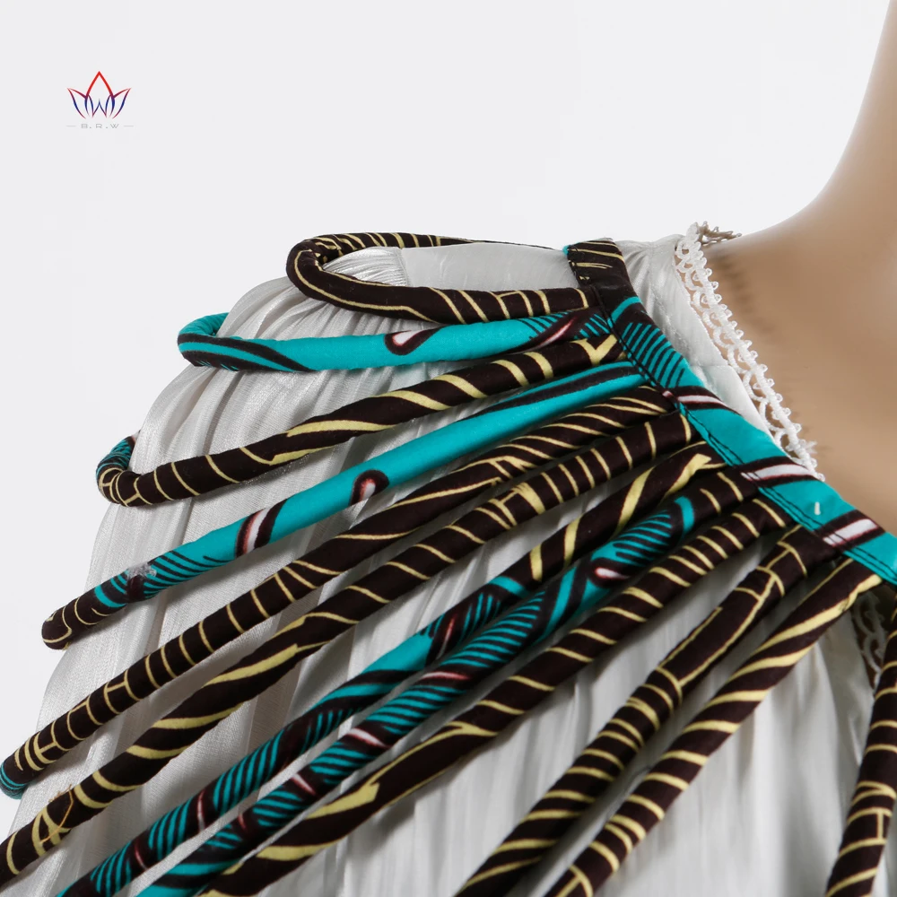 BRW African Ankara Handmade Strap Necklaces Fashion Accessories Jewelry Gift Afircan Fabric Print Necklace Shawl WYX15