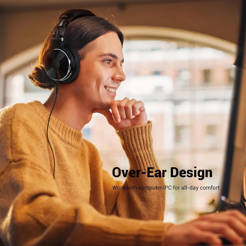 Cuffie Oneodio Pro 10, cuffie stereo professionali per DJ con microfono, audio ad alta risoluzione, cablate, sovraurali, da studio_voghion.com