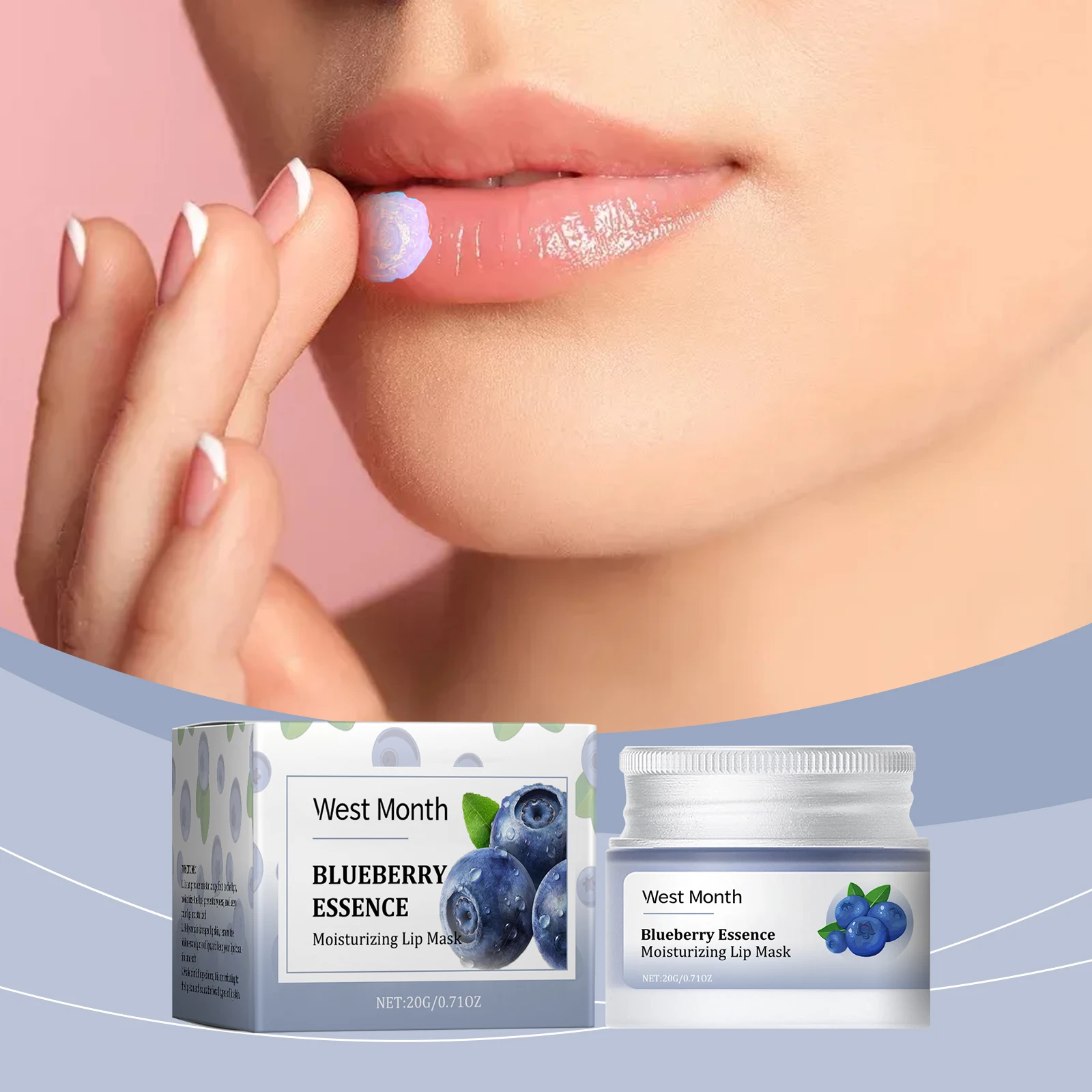 Hydrating Lip Mask, Overnight Lip Treatment for Dry Chapped Lips, Exfoliating & Smoothing Lip Care