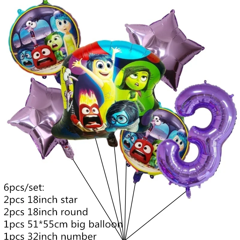 6pcs number 3 set