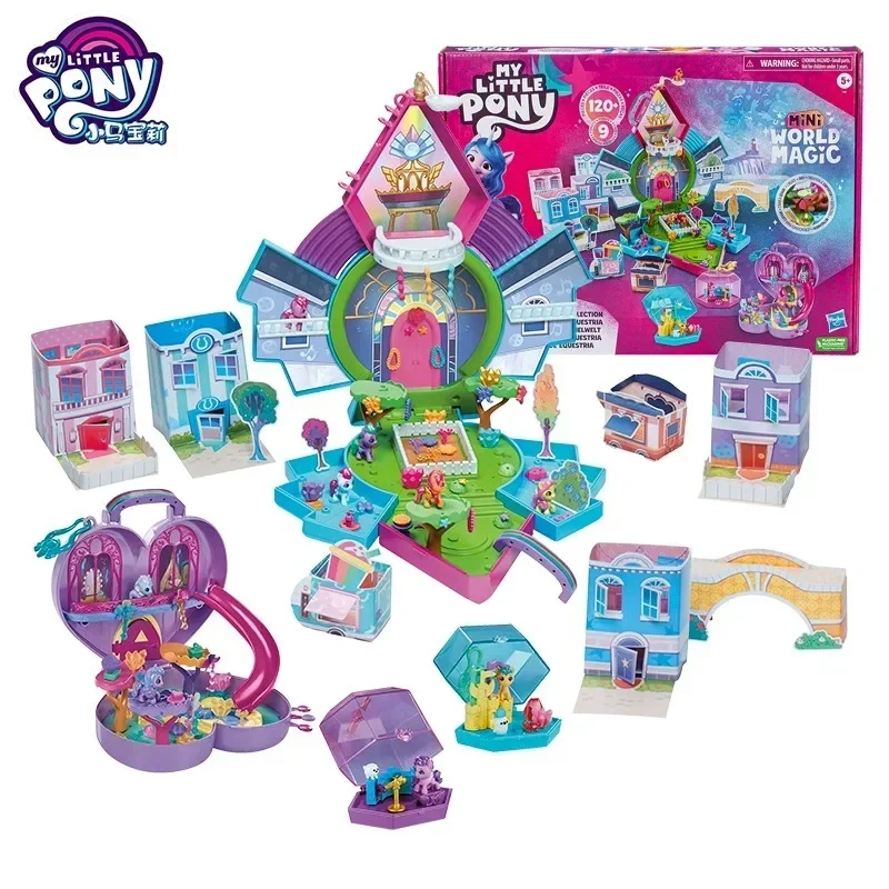 Victor Anime My Little Pony Mini World Magic Zipp Izzy Hitch Sunny Doll Model Girls Play House Toy Gift Collection Decoration