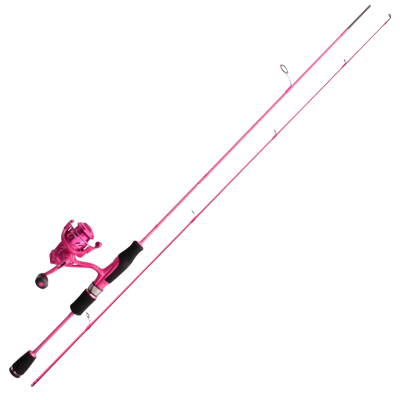 kawa Carbon Fiber Fishing Rod Super Light Pink Color Super Soft Rod UL  Action 2 Sections Portable For Fishing