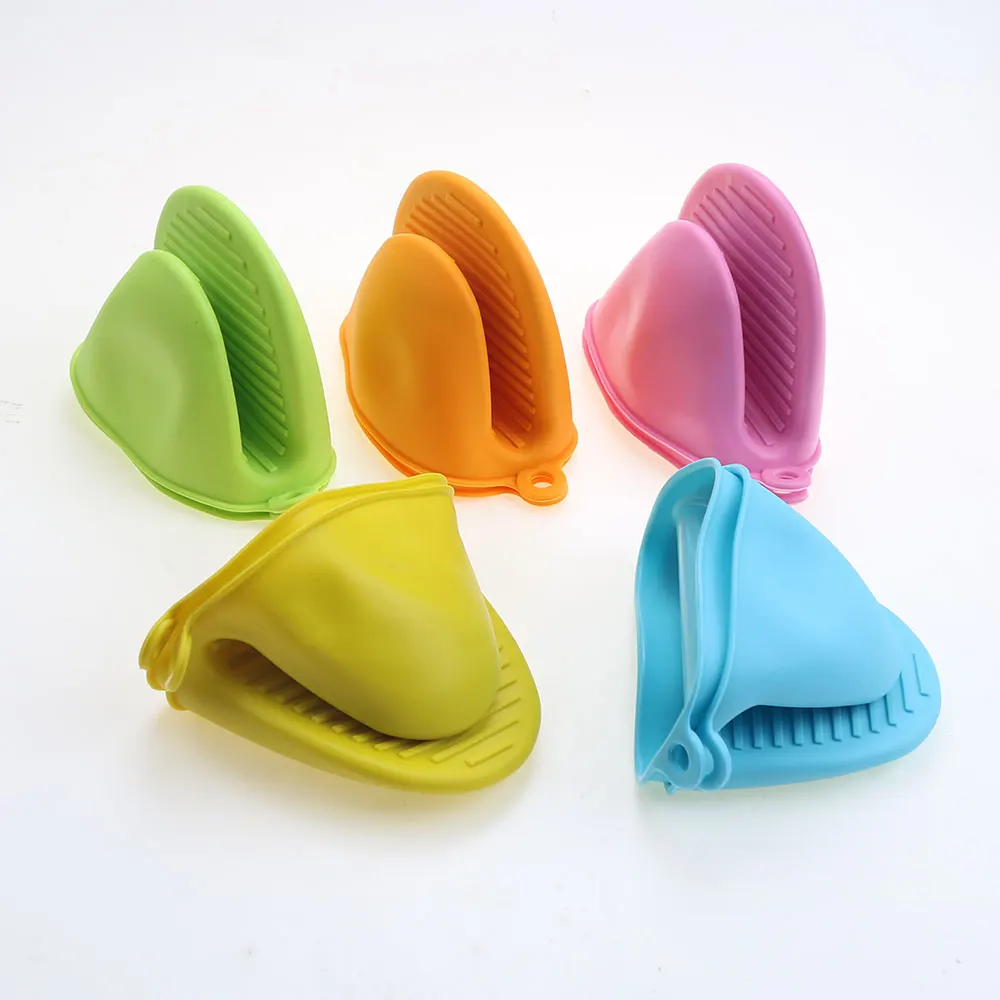 1PC Thick Silicone Oven Gloves Heat Resistant Anti-Scald Gloves for Cooking Pinch Grips Pot Holder Silicone Kitchen Accessories