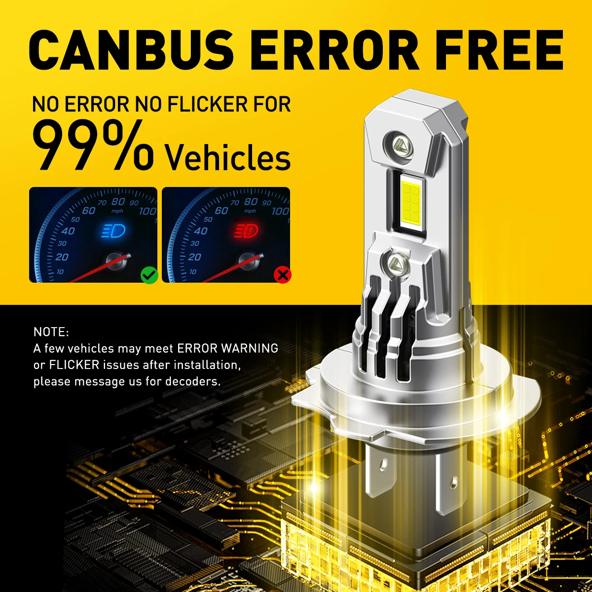 AUXITO 2Pcs Turbo H7 LED Bulbs Fan CSP Chip High Power 100W 20000LM Mercedes W211 W203 Car Headlight Head Lamp led bulbs led lights led headlights led car lights led car headlights car headlamps