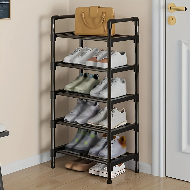 Multi-Tier Stackable Metal Shoe Rack 2