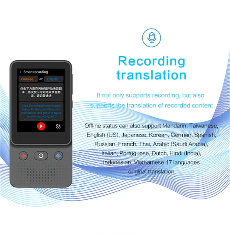 T21 Translator Device Support 138 Languages Instant Intelligent Real-Time Translation Text Photo Translate Machine voice translator,language translator