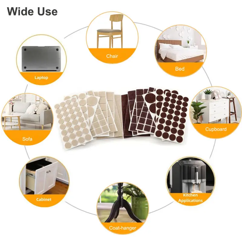 Felt Furniture Pads: Self-Adhesive Floor Protectors