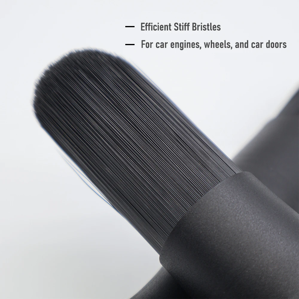 AUTOBRIGHT Engine Wheel Brush Efficient Stiff Bristles Durable Versatile Design for Engine Car Door Wheel Cleaning Brushes Tools 6