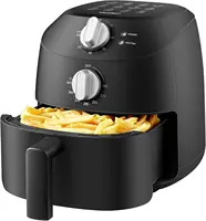COMFEE' Compact 2.1 Quart Air Fryer with 12 Menu Options, Adjustable Timer & Temperature Control 180-400 degrees F, Dishwasher-S