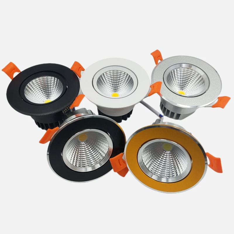 

Dimmable Recessed COB LED Downlight 5W 7W 9W 12W 15W 18W LED Ceiling Lights AC85~265V Background Spot Lamp Indoor Lighting