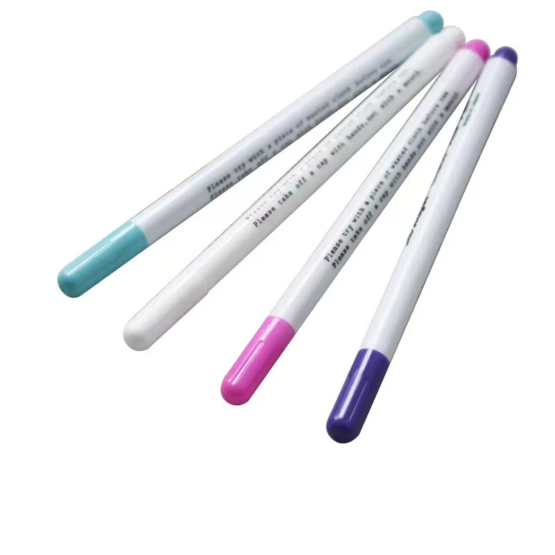 4pcs Erasable fabric marker Marker pen Cross-stitch sewing tools can be used with water-soluble ink pens for embroidery