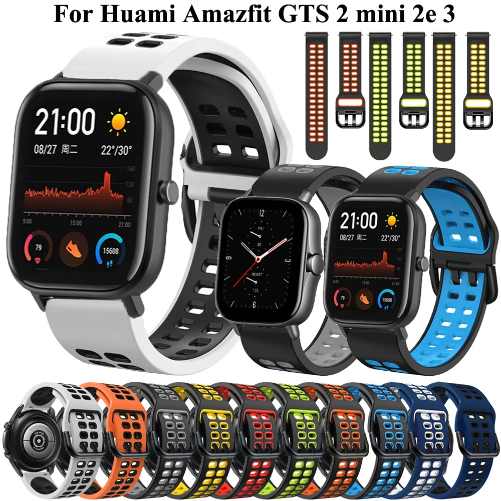 

Ремешок силиконовый Correa для смарт-часов Huami Amazfit GTS 2 mini 2e 3, браслет для Amazfit Bip S U Pace Lite GTR 42 мм, 20 мм