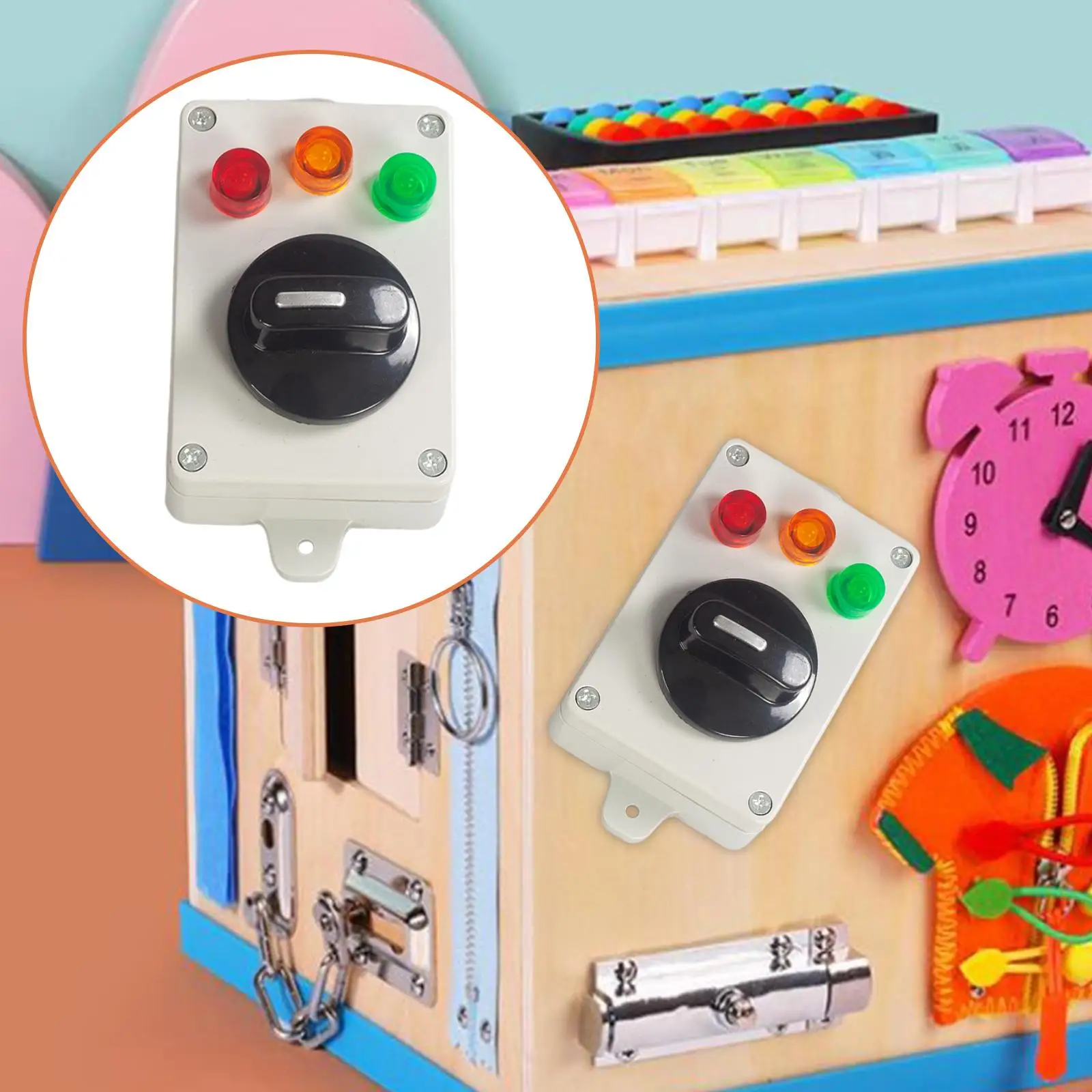 

Switch Toy Busy Board Accessories Busy Board for Preschool Kindergarten Boys