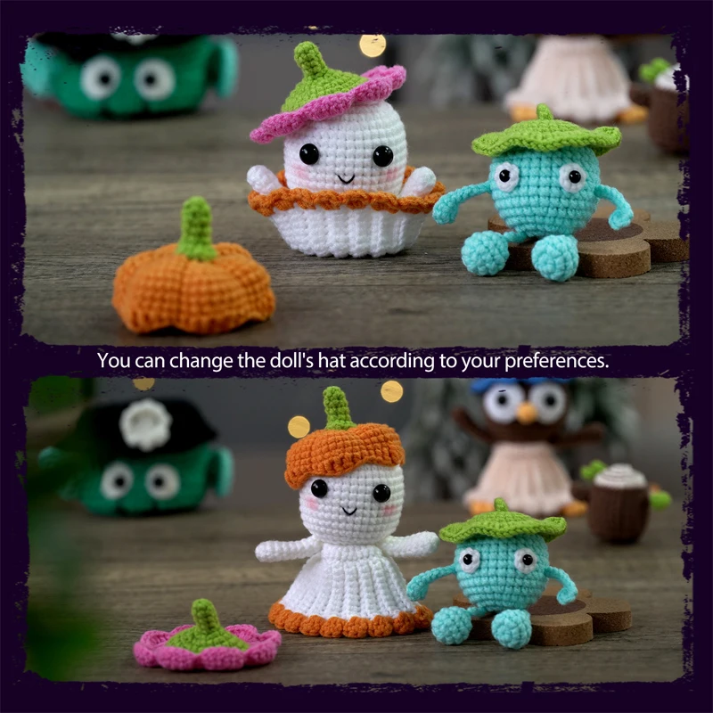 MIUSIE Crochet Set Suitable For Beginners Couple Cat DIY Animal Crochet Kit  with Crochet Accessories and Instructions - AliExpress