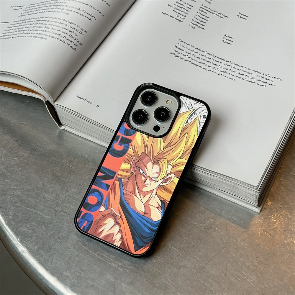 3D Goku & Vegeta MagSafe Case – Dragon Ball Anime iPhone 12–16 Pro Max