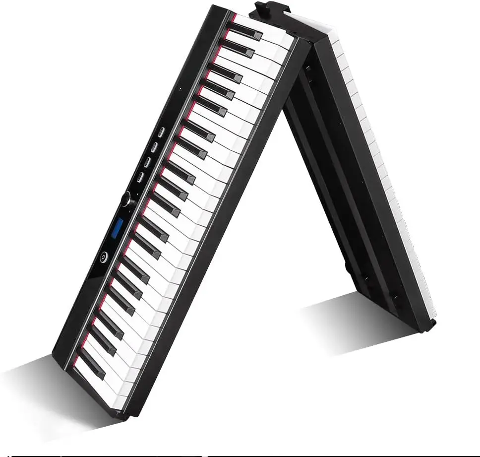 

Beginner Digital Piano 88 Key Full Size Weighted Keyboard, Portable Electric Piano with Sustain Pedal, Power Supply
