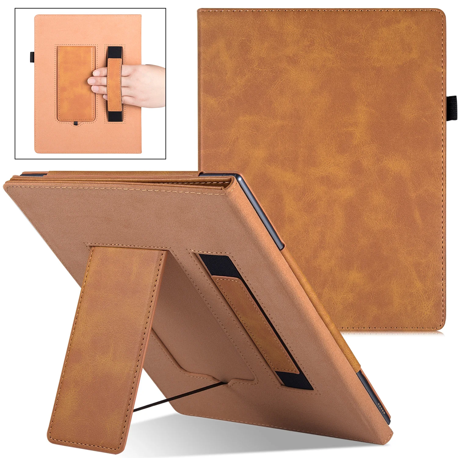 

reMarkable 2 Digital Paper Tablet Case 10.3 inch 2020 Release - Premium PU Leather Protective Sleeve Cover with Stand/Hand Strap